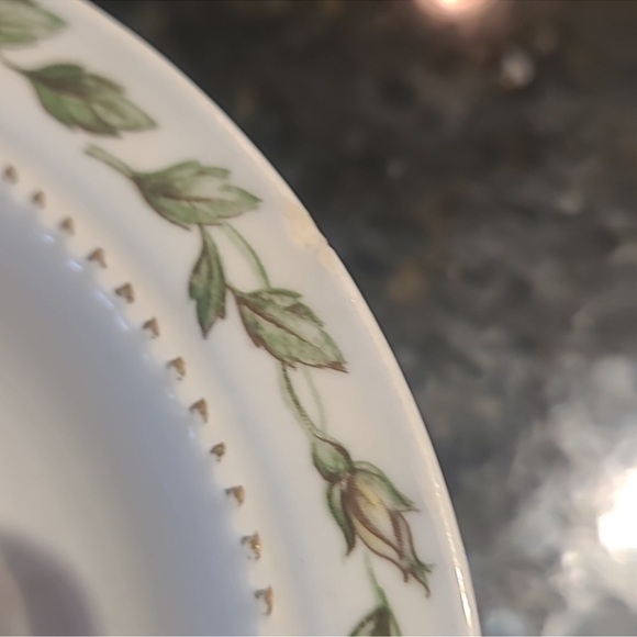 3pc Super. Hall Quality Dinnerware Mary Dunbar Jewel Homemakers Inst. Cameo Rose - Picture 8 of 8